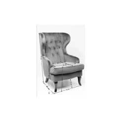 KARE Design Fauteuil à oreilles Patchwork rouge><noscript><img width=