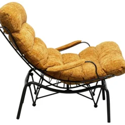 KARE Design Fauteuil + tabouret Vienna Swing jaune><noscript><img width=
