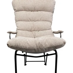 KARE Design Fauteuil + tabouret Vienna Swing beige><noscript><img width=