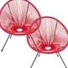 KARE Design Fauteuil Acapulco cherry (set de 2)> Meubles