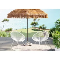 KARE Design Fauteuil Acapulco Mono blanc (set de 2)> Meubles