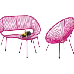 KARE Design Fauteuil Acapulco Mono fuchsia><noscript><img width=