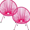 KARE Design Fauteuil Acapulco Mono fuchsia (set de 2)> Meubles