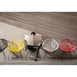 KARE Design Fauteuil Acapulco Mono noir><noscript><img width=