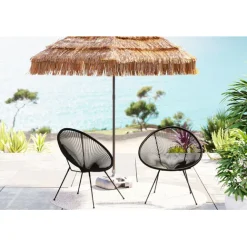 KARE Design Fauteuil Acapulco Mono noir (set de 2)> Meubles