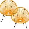 KARE Design Fauteuil Acapulco orange (set de 2)> Meubles