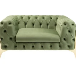 KARE Design Fauteuil Bellissima velours vert 120cm> Meubles