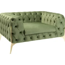 KARE Design Fauteuil Bellissima velours vert 120cm> Meubles