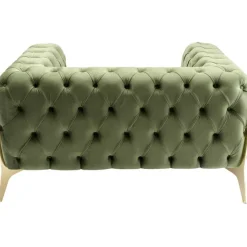 KARE Design Fauteuil Bellissima velours vert 120cm><noscript><img width=