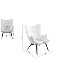 KARE Design Fauteuil Black Vicky velours gris><noscript><img width=