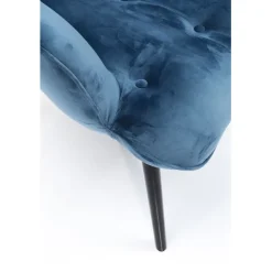 KARE Design Fauteuil Black Vicky velours pétrole><noscript><img width=