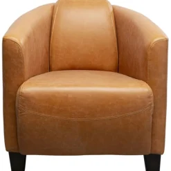 KARE Design Fauteuil Cigar Lounge cuir marron clair> Meubles