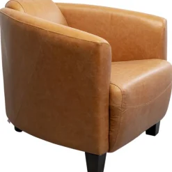 KARE Design Fauteuil Cigar Lounge cuir  marron clair> Meubles
