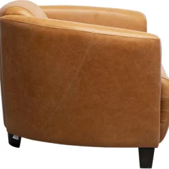 KARE Design Fauteuil Cigar Lounge cuir  marron clair><noscript><img width=