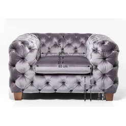 KARE Design Fauteuil Desire gris argenté><noscript><img width=