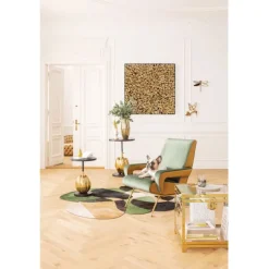KARE Design Fauteuil Luna haut dossier vert> Meubles