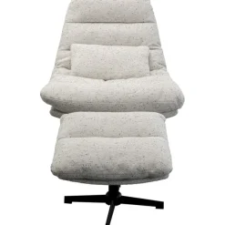 KARE Design Fauteuil pivotant + repose-pieds Columbia> Meubles