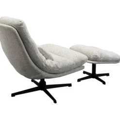 KARE Design Fauteuil pivotant + repose-pieds Columbia><noscript><img width=