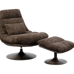 KARE Design Fauteuil pivotant + repose-pieds Montreal> Meubles