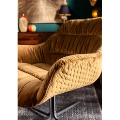KARE Design Fauteuil pivotant Bristol jaune><noscript><img width=