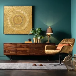 KARE Design Fauteuil pivotant Bristol jaune><noscript><img width=