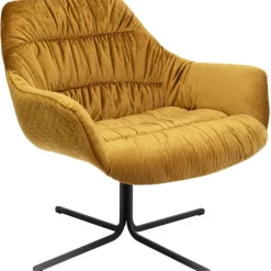KARE Design Fauteuil pivotant Bristol jaune><noscript><img width=