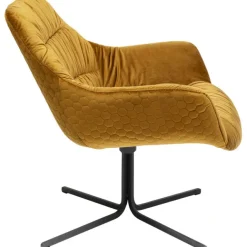 KARE Design Fauteuil pivotant Bristol jaune><noscript><img width=