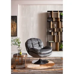 KARE Design Fauteuil pivotant Cosy gris> Meubles