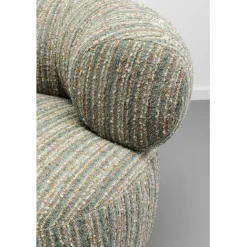 KARE Design Fauteuil pivotant Couture Stripes bleu><noscript><img width=