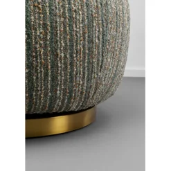 KARE Design Fauteuil pivotant Couture Stripes bleu><noscript><img width=