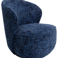 KARE Design Fauteuil pivotant Ellie bleu> Meubles