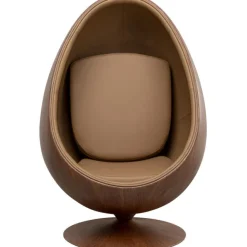 KARE Design Fauteuil pivotant Eye Ball noyer> Meubles