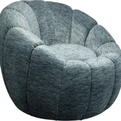 KARE Design Fauteuil pivotant Fiori bleu> Meubles