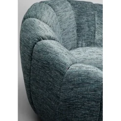 KARE Design Fauteuil pivotant Fiori bleu><noscript><img width=
