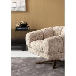 KARE Design Fauteuil pivotant Janno beige><noscript><img width=