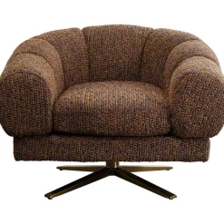 KARE Design Fauteuil pivotant Janno marron> Meubles