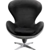 KARE Design Fauteuil pivotant Lounge noir Grafite> Meubles
