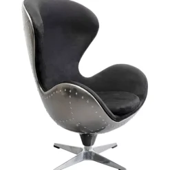 KARE Design Fauteuil pivotant Lounge noir Grafite> Meubles