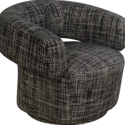 KARE Design Fauteuil pivotant Maye Bow Gris><noscript><img width=
