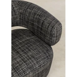 KARE Design Fauteuil pivotant Maye Bow Gris><noscript><img width=