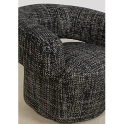 KARE Design Fauteuil pivotant Maye Bow Gris><noscript><img width=