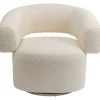 KARE Design Fauteuil pivotant Maye crème> Meubles