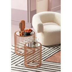 KARE Design Fauteuil pivotant Maye crème> Meubles