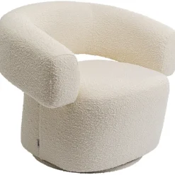 KARE Design Fauteuil pivotant Maye crème><noscript><img width=