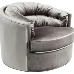 KARE Design Fauteuil pivotant Music Hall gris><noscript><img width=