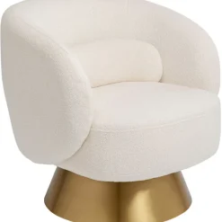 KARE Design Fauteuil pivotant Orion blanc> Meubles