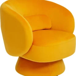 KARE Design Fauteuil pivotant Orion jaune> Meubles