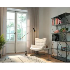 KARE Design Fauteuil pivotant Oscar Bouclé crème> Meubles