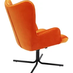 KARE Design Fauteuil pivotant Oscar velours orange><noscript><img width=