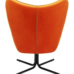 KARE Design Fauteuil pivotant Oscar velours orange><noscript><img width=